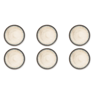 Set 6 piatti piani Excelsa – Zeus, Ceramica Beige