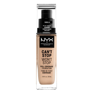 NYX Professional Makeup Fond de teint Liquide Can't Stop Won't Stop Foundation Vanilla