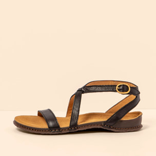 Sandalias N5802 SOFT NAPPA BLACK/PANGLAO color Black