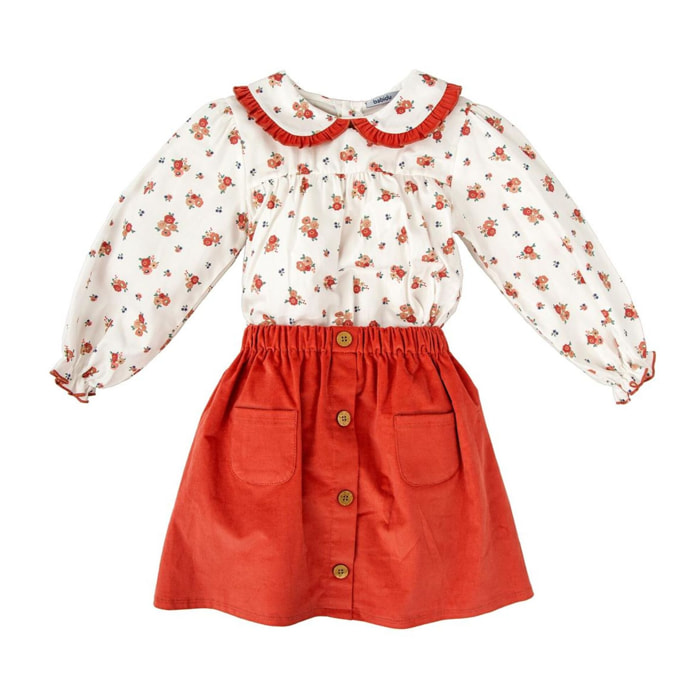 Conjunto Falda Niña Ambar