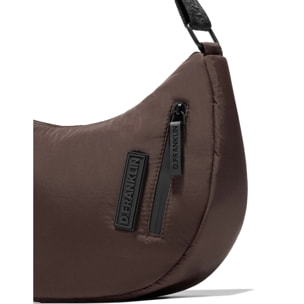 Bolso Cruzado Round Nylon Marron