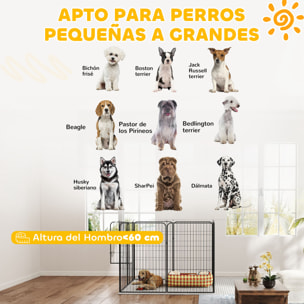 Parque para Mascotas Vallas para Perros de 8 Paneles 80x120 cm con Puerta y Doble Pestillo Corralito para Perros Grandes Medianos y Pequeños de Acero para Interior y Exterior Negro
