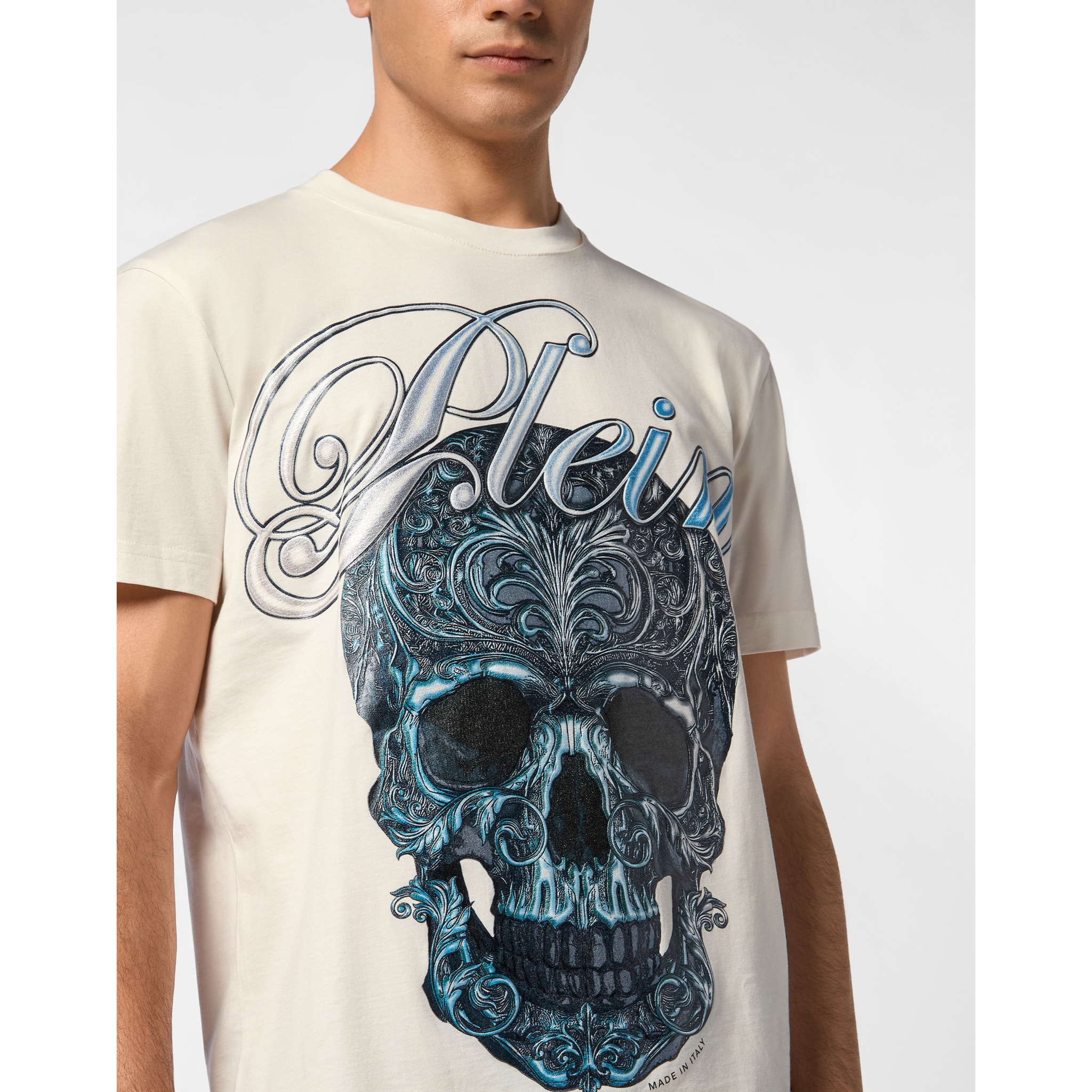 PHILIPP PLEIN T-Shirt Round Neck Ss SKULL