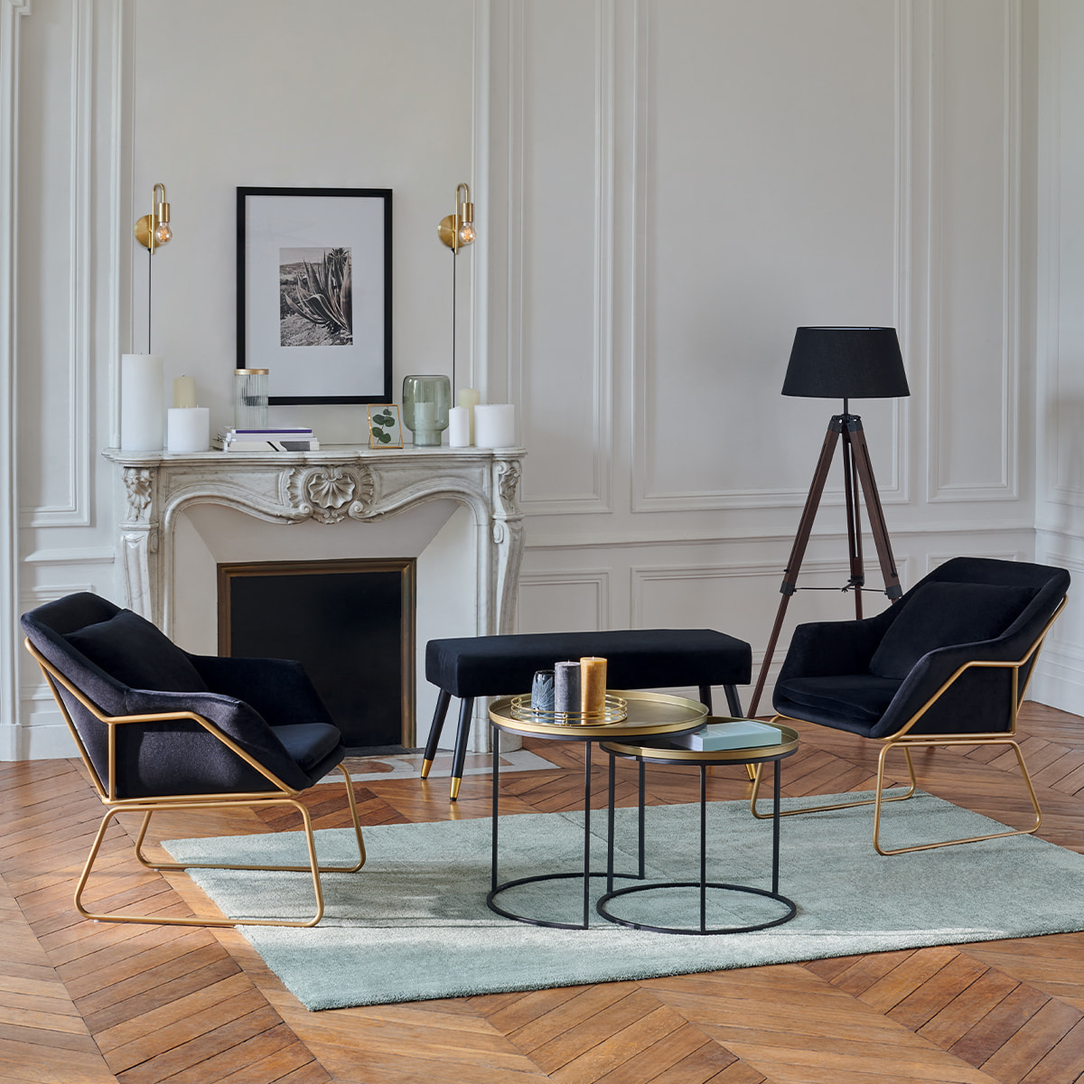 Tapis "Joanne" - vert kaki - 160x230 cm