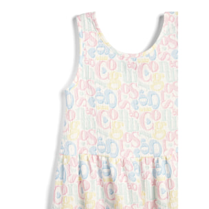 Vestido de Niña con Logo Multicolor