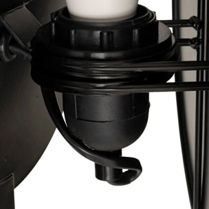 Applique murale Mysti noir 25x12cm