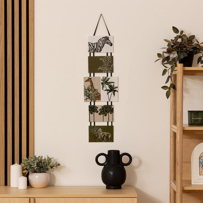 Pêle - mêle - corde - 6 photos H80 cm