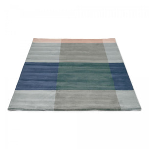 Tapis salon et chambre fait à la main en laine motif seventies TAAL