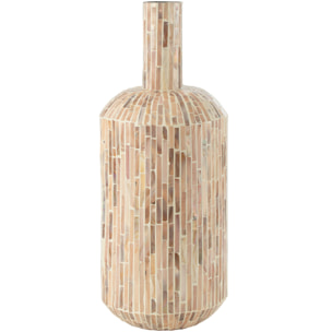 J-Line vase Nuye Goutte - mosaique/papier - beige - 51.5 cm de hauteur