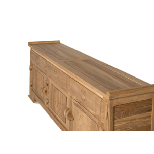 Mueble TV de Madera de Teca 170 Cm Estilo Colonial Oriental