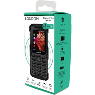 Téléphone portable LOGICOM Xtrem 40 Pro Noir 4G