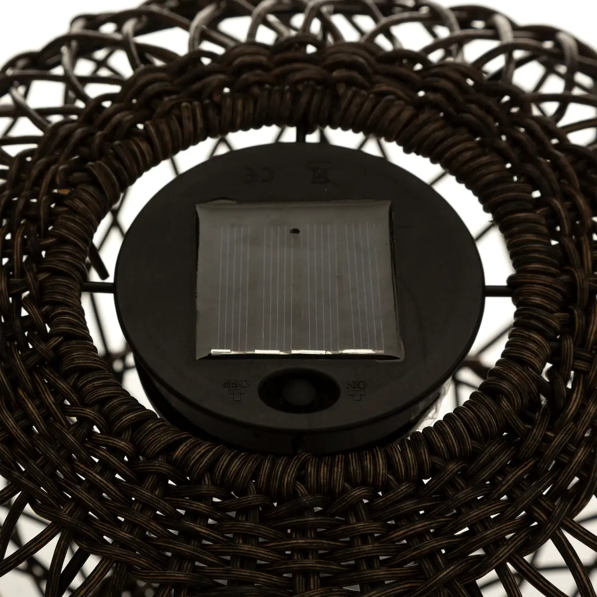 Lampe solaire "Boule" noir D31cm