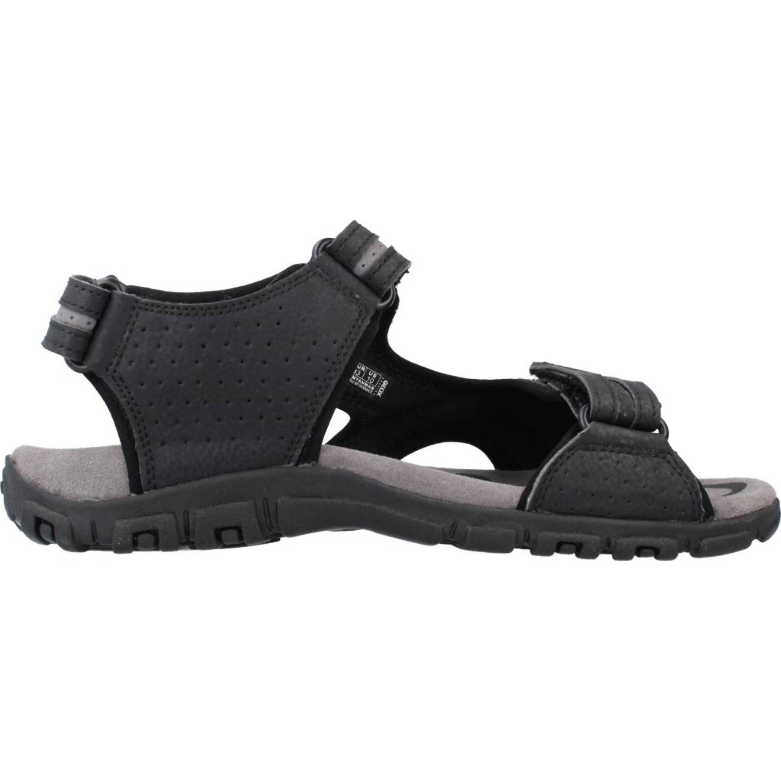 Sandalias Hombre de la marca GEOX  modelo UOMO SANDAL STRADA NEGRO