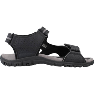 Sandalias Hombre de la marca GEOX  modelo UOMO SANDAL STRADA NEGRO