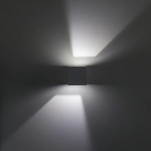 REX (2uds) Aplique Exterior LED con Haz de Luz Modulable IP54 Luz LED Blanco Cálido 3000K 5.2W y 244lm Blanco