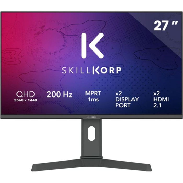 Ecran PC Gamer SKILLKORP M27 27" QHD 200Hz Fast IPS HDMI 2.1 AMD FreeSync