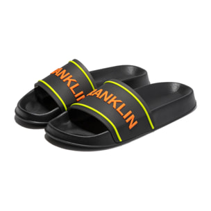 Chanclas Pala Hombre Venice  Negro / Naranja D.Franklin