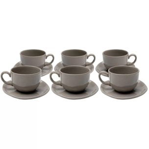 Tasses à café Organic taupe set de 6 Kare Design