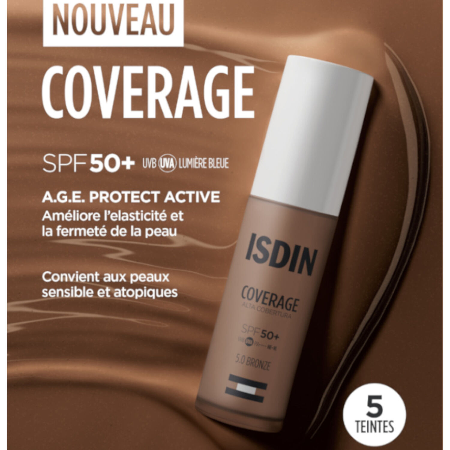 Coverage  A.G.E. Protect Active - Fond de Teint Haute Couvrance SPF50+ 30ml