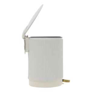 Poubelle Solis ronde 2,7L blanc