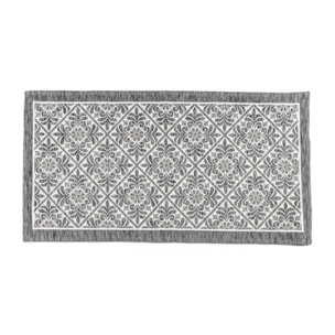 Tappeto Cucina Madeira Antiscivolo Made in Italy Lavabile in Lavatrice, Passatoia in Ciniglia con Retro Gommato e Motivo Decorativo, Ideale per Cucina, Ingresso e Corridoio