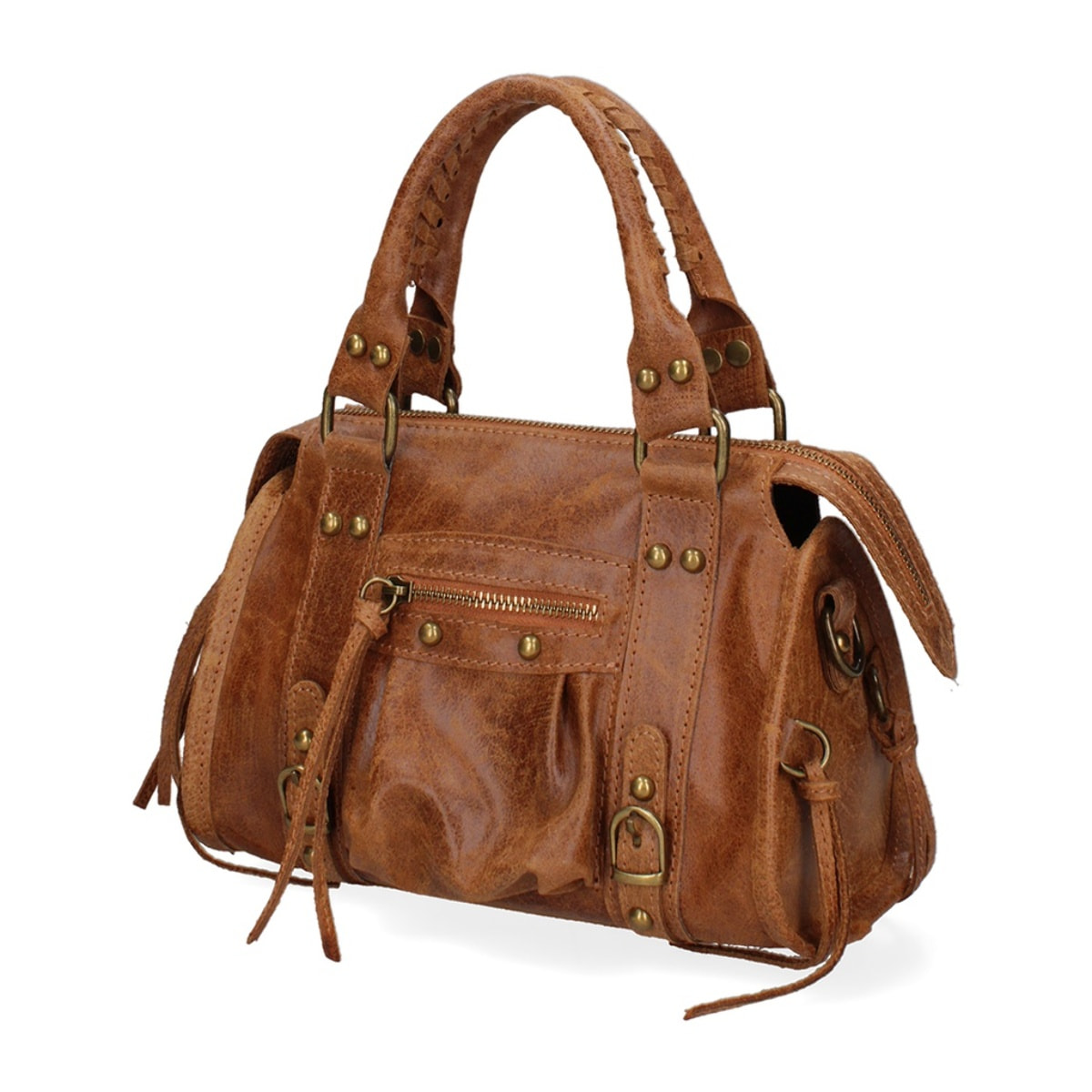 Borsa a spalla da donna - Modello Erisia - Vera pelle - 25.0 x 15.0 x 10.0 cm