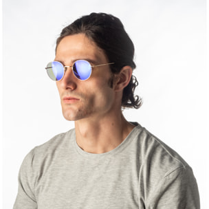 Gafas de sol OCEAN TOKYO - Oro brillante / Revo azul