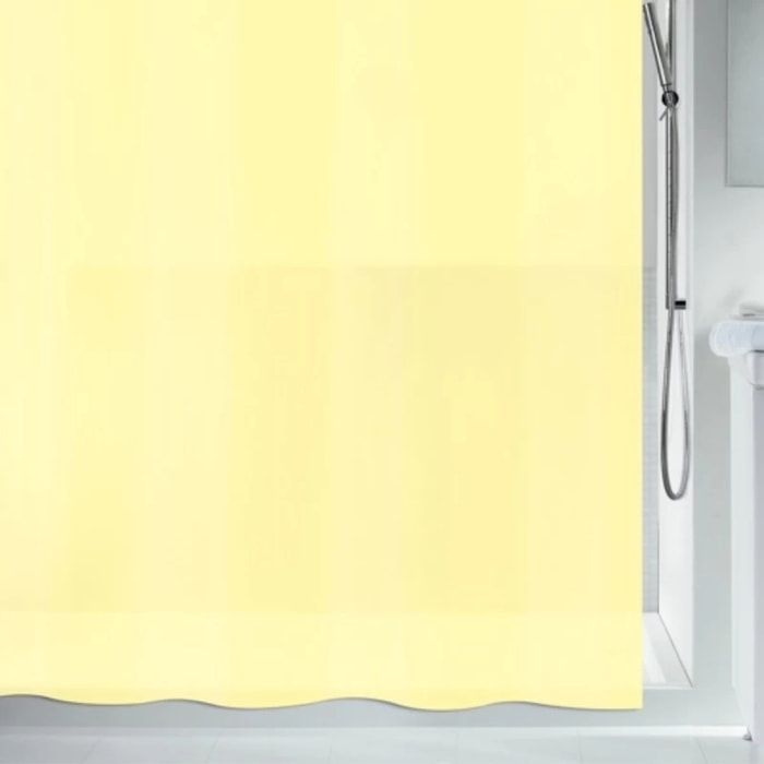 Rideau de douche PEVA BIO 180x200cm Jaune Clair Spirella