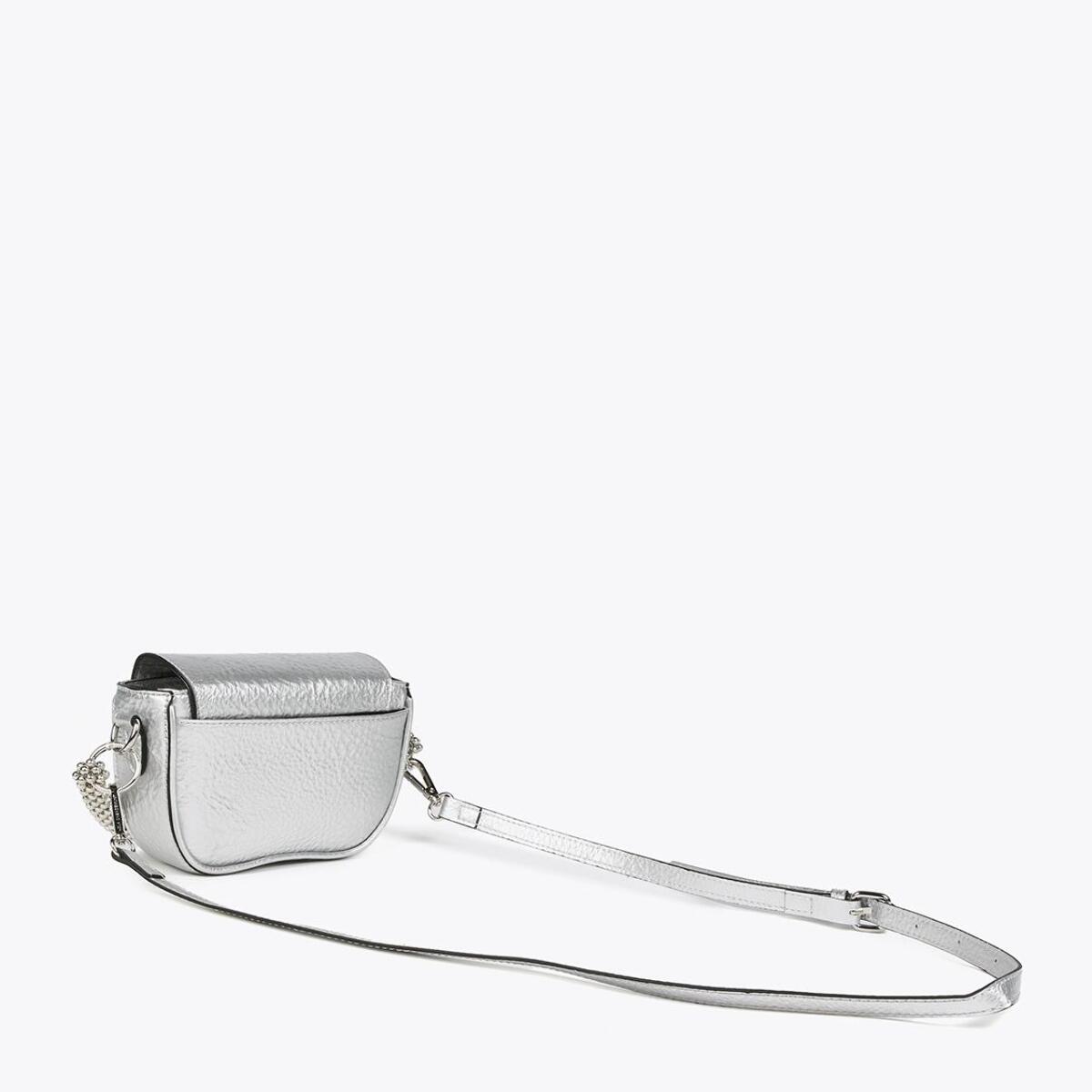 Mini borsa a tracolla metallizzata