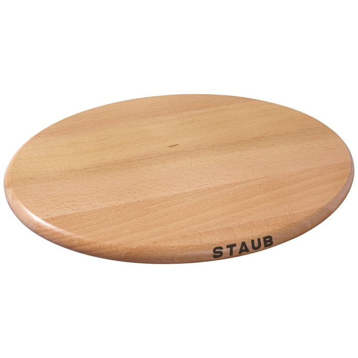 Dessous de plat magnétique 29 cm, Ovale, Hêtre