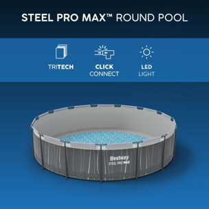 Bestway Piscine hors sol ronde Steel Pro MAX Solo Pool 457 x 107 cm Bestway