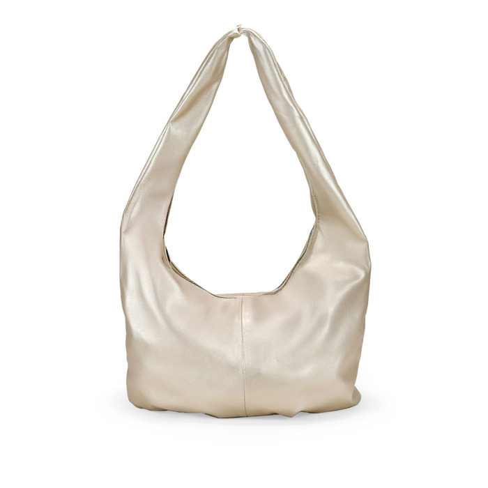 Bolso bandolera dorado grande y blando