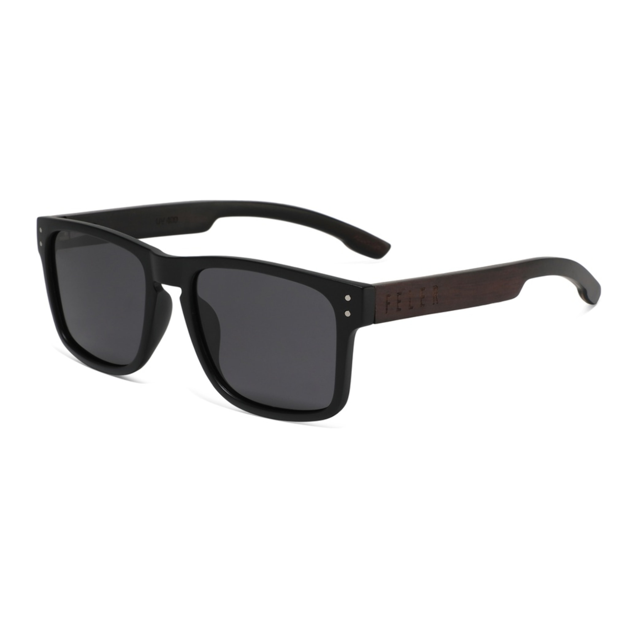 Gafas de Sol Feler 1602P-1 Polarizadas de Madera Unisex 54mm