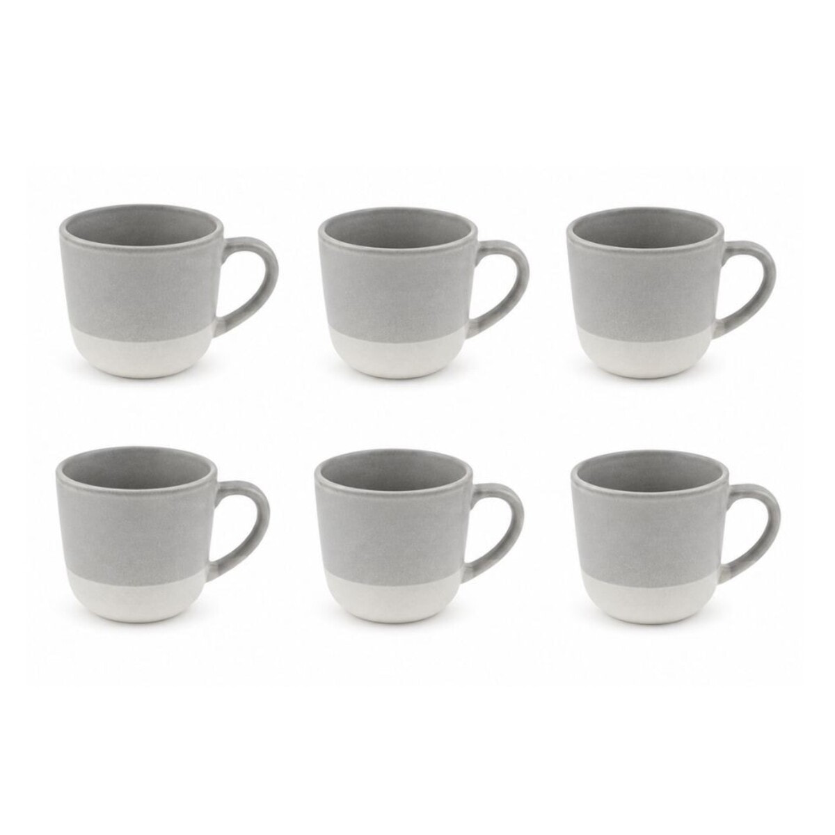 Lot de 6 tasses, TERRE DE SIENNE