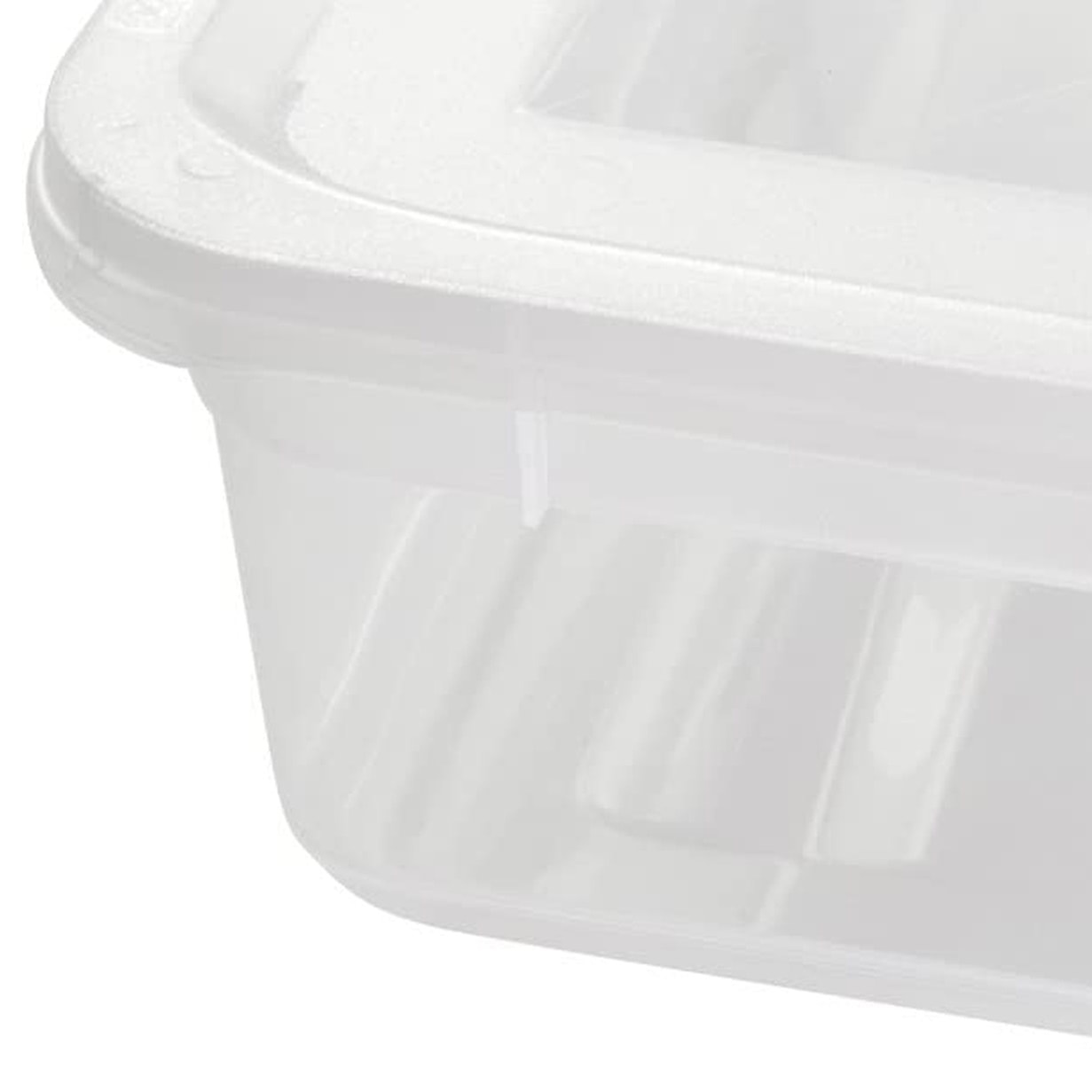 Cajas de almacenaje, natural transparente, 39 x 33.5 x 9 cm