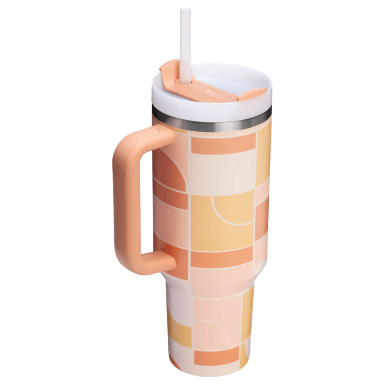 Botella de agua Isotermica - 1,18L - QUENCHER® H2.O FLOWSTATE™ TUMBLER - Apricot Court Geo