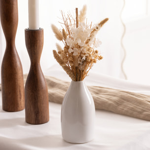 Composition fleurs séchées H25cm avec vase