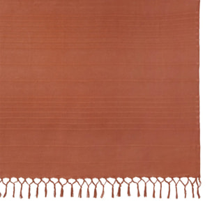 Jeté de lit Anjali 220x160 terracotta en coton