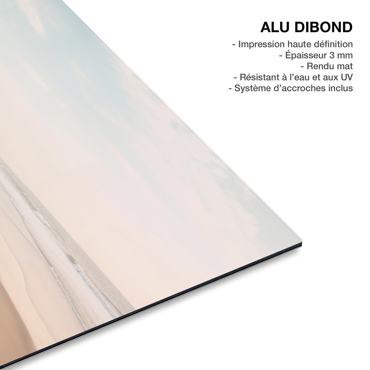 Tableau deco côte pacifique Tableau alu Dibond