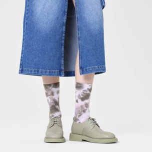 Calcetines tie-dye marron y rosa