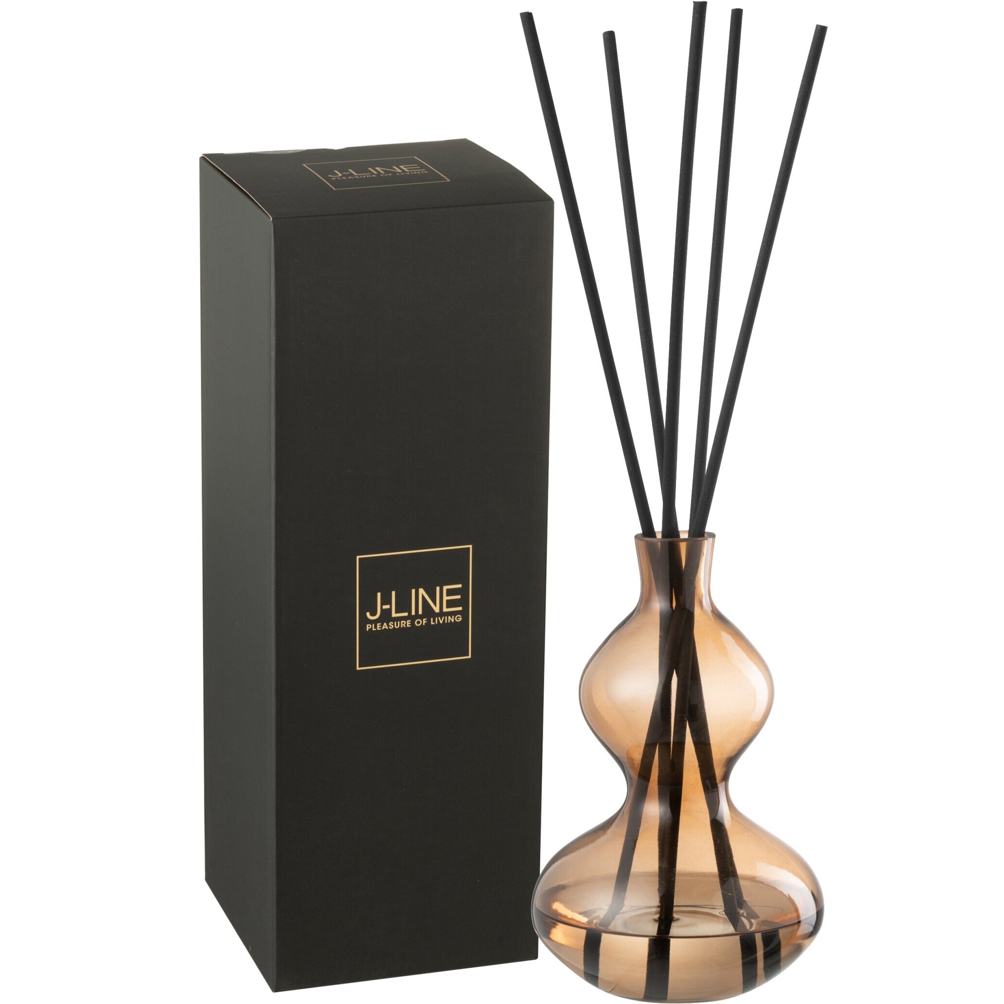 J-Line Bâtonnets parfumés Nordic Vetiver - verre - ambre - small