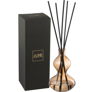 J-Line Bâtonnets parfumés Nordic Vetiver - verre - ambre - small