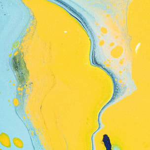 Affiche abstraite ondes sonores et dunes Affiche + cadre en bois - Noir