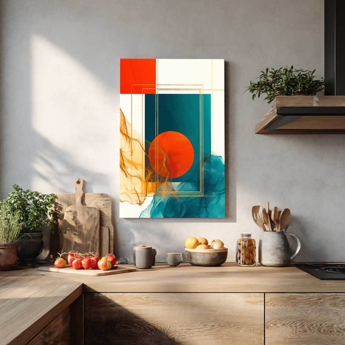 Tableau art geometrique 70s Chromatic Seventies VII Tableau alu Dibond