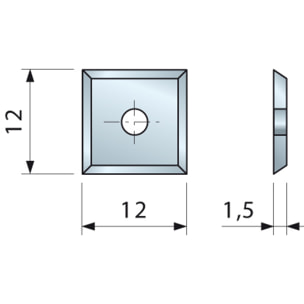 Plaquette 35° 12x12x1,5 - F03FH02903 -CG08MBA310