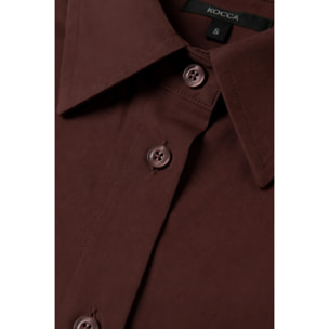 Kocca - Camicia da donna in viscosa con maniche lunghe arrotolabili Donna