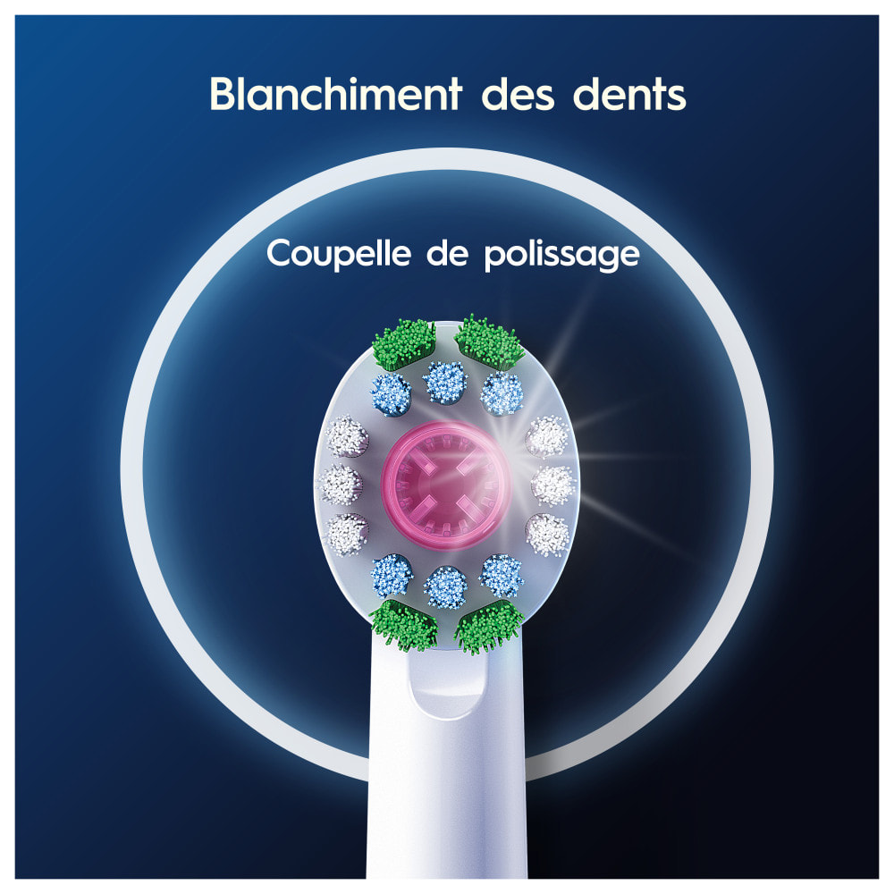 Oral-B Pro 3D White Brossettes Pour Brosse À Dents, 4 Unités