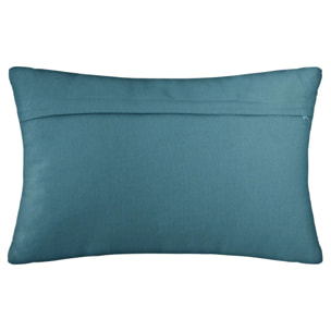 Coussin motifs "Otto" bleu canard 30x50cm