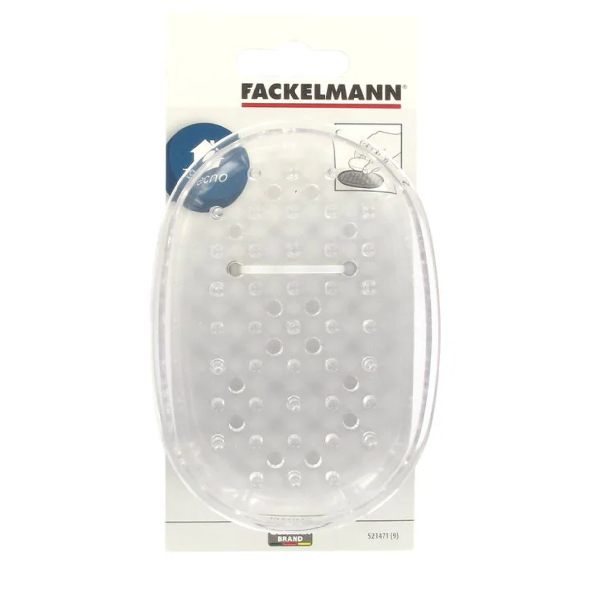 Porte savon en plastique lot de 2, accessoire pratique pour salle de bain dimensions 12,7 x 9 cm Fackelmann Tecno