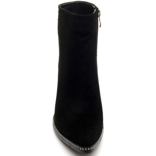 Botín De Tacón - Negro - Altura: 9 Cm